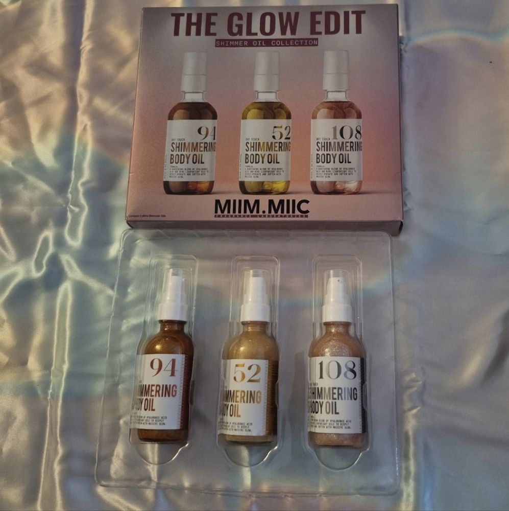 MIIM.MIIC The Glow Edit Shimmering Body Oil Trio Limited-Edition